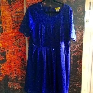 Sparkly purple cocktail dress 1x modcloth